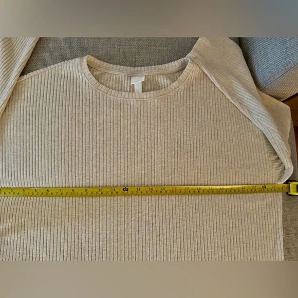 H&M Beige Ribbed Top - Picture 9 of 11